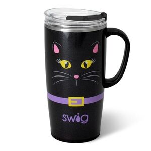 NEW Swig Boo Crew Black Cat Travel Mug 22 oz Halloween NWT